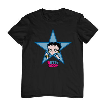 Betty Boop Big Blue Star Men's T-Shirt