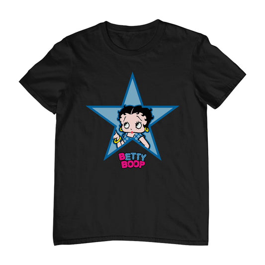 Betty Boop Big Blue Star Men's T-Shirt