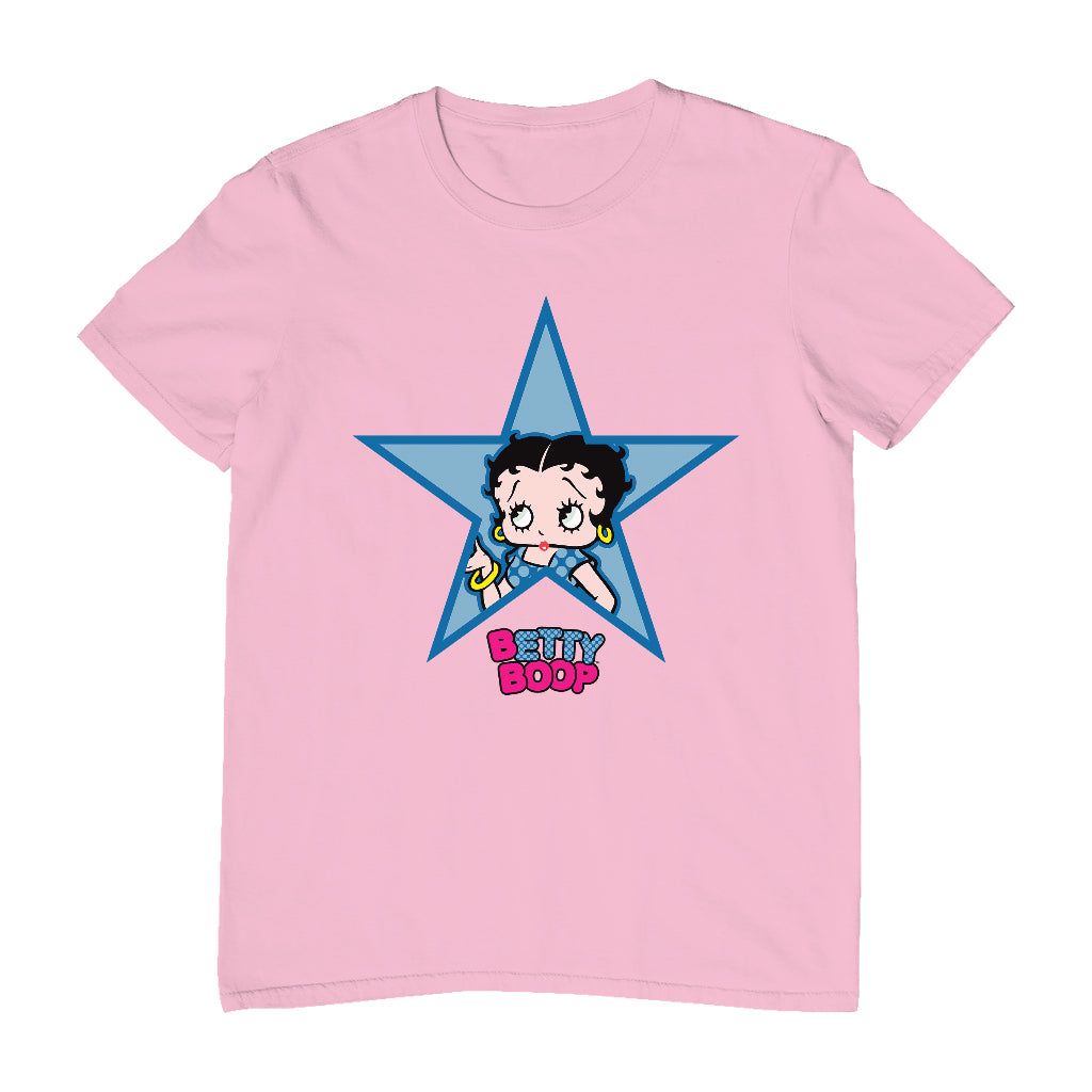 Betty Boop Big Blue Star Men's T-Shirt