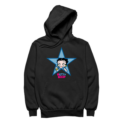 Betty Boop Big Blue Star Women's Hooded Sweatshirt