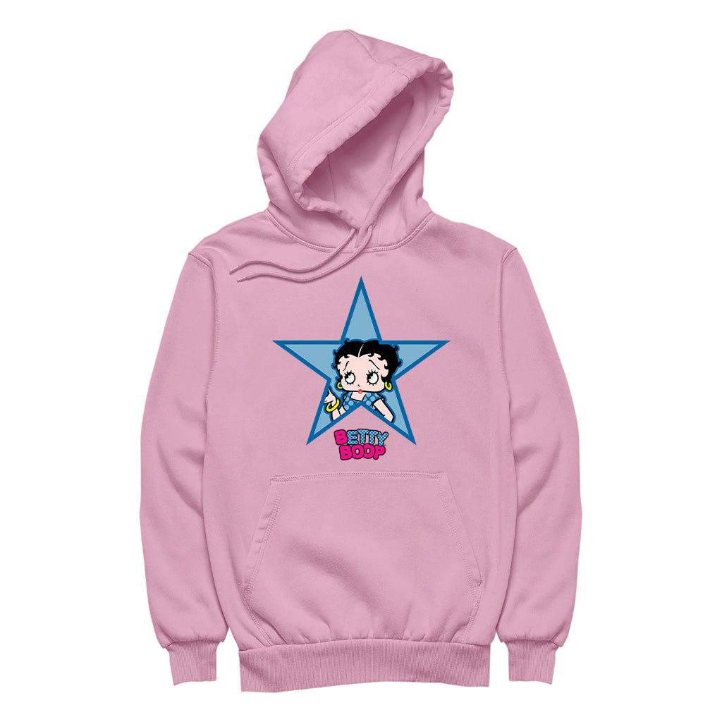 Betty Boop Big Blue Star Women's Hooded Sweatshirt