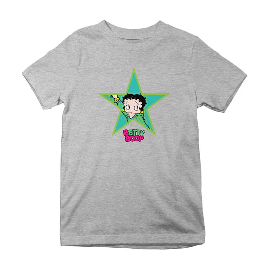 Betty Boop Big Green Star Kids T-Shirt