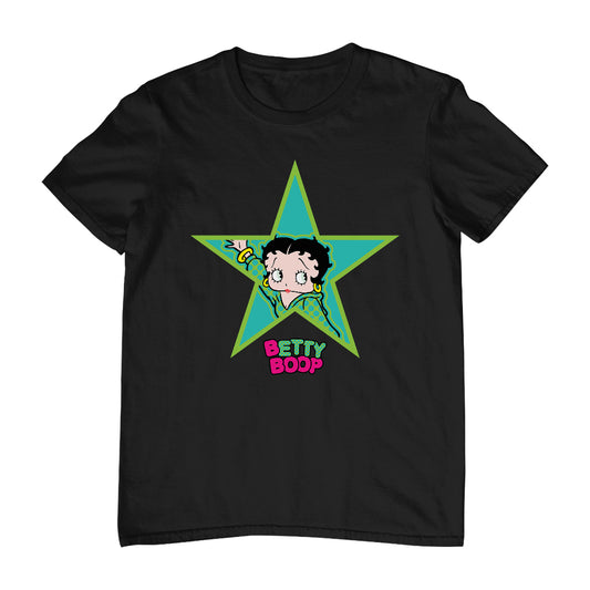 Betty Boop Big Green Star Men's T-Shirt
