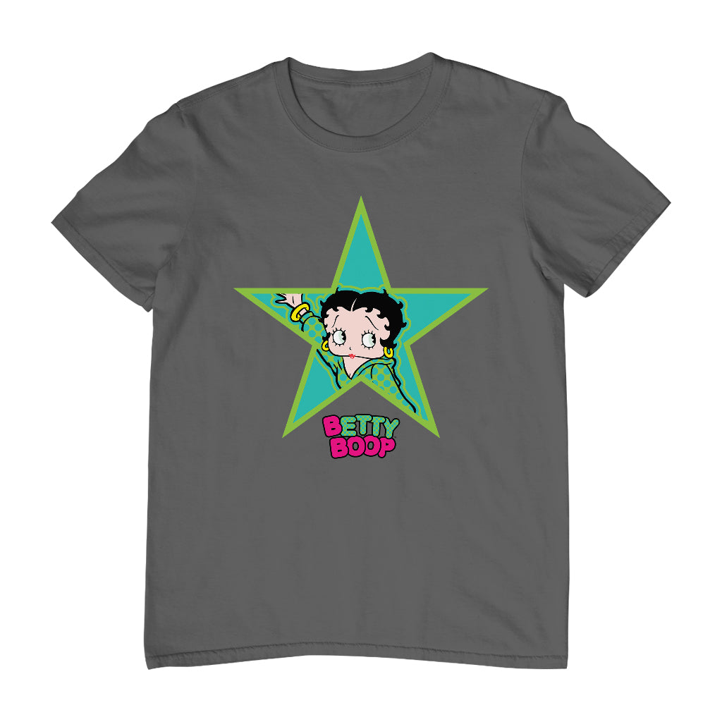 Betty Boop Big Green Star Men's T-Shirt