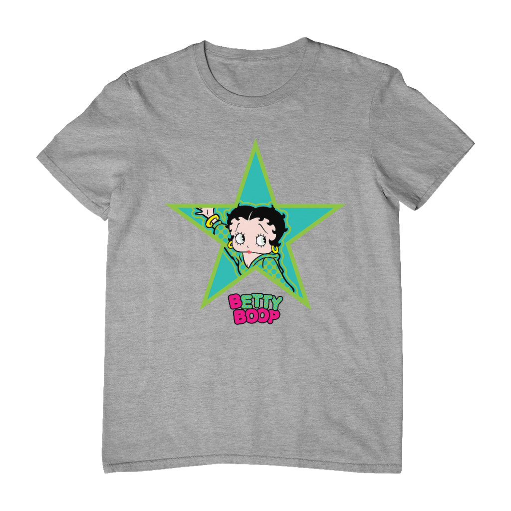 Betty Boop Big Green Star Men's T-Shirt