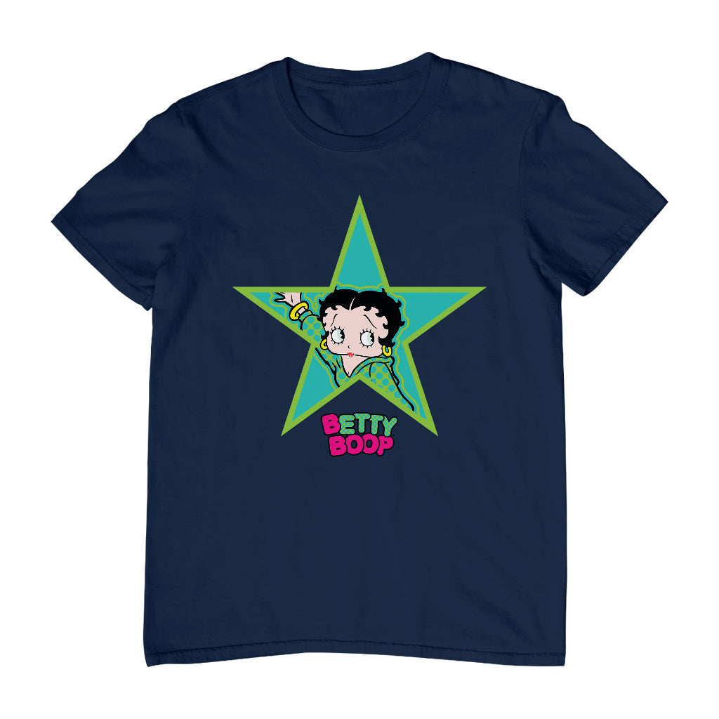 Betty Boop Big Green Star Men's T-Shirt