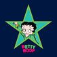 Betty Boop Big Green Star Kids Hooded Sweatshirt