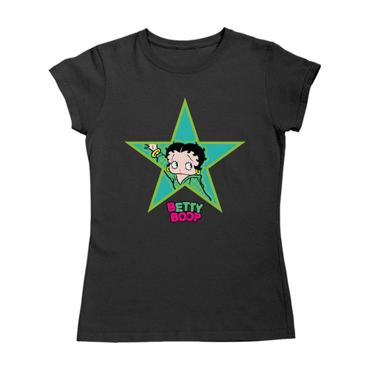 Betty Boop Big Green Star Women's T-Shirt