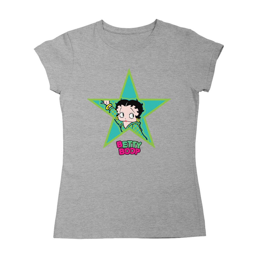 Betty Boop Big Green Star Women's T-Shirt