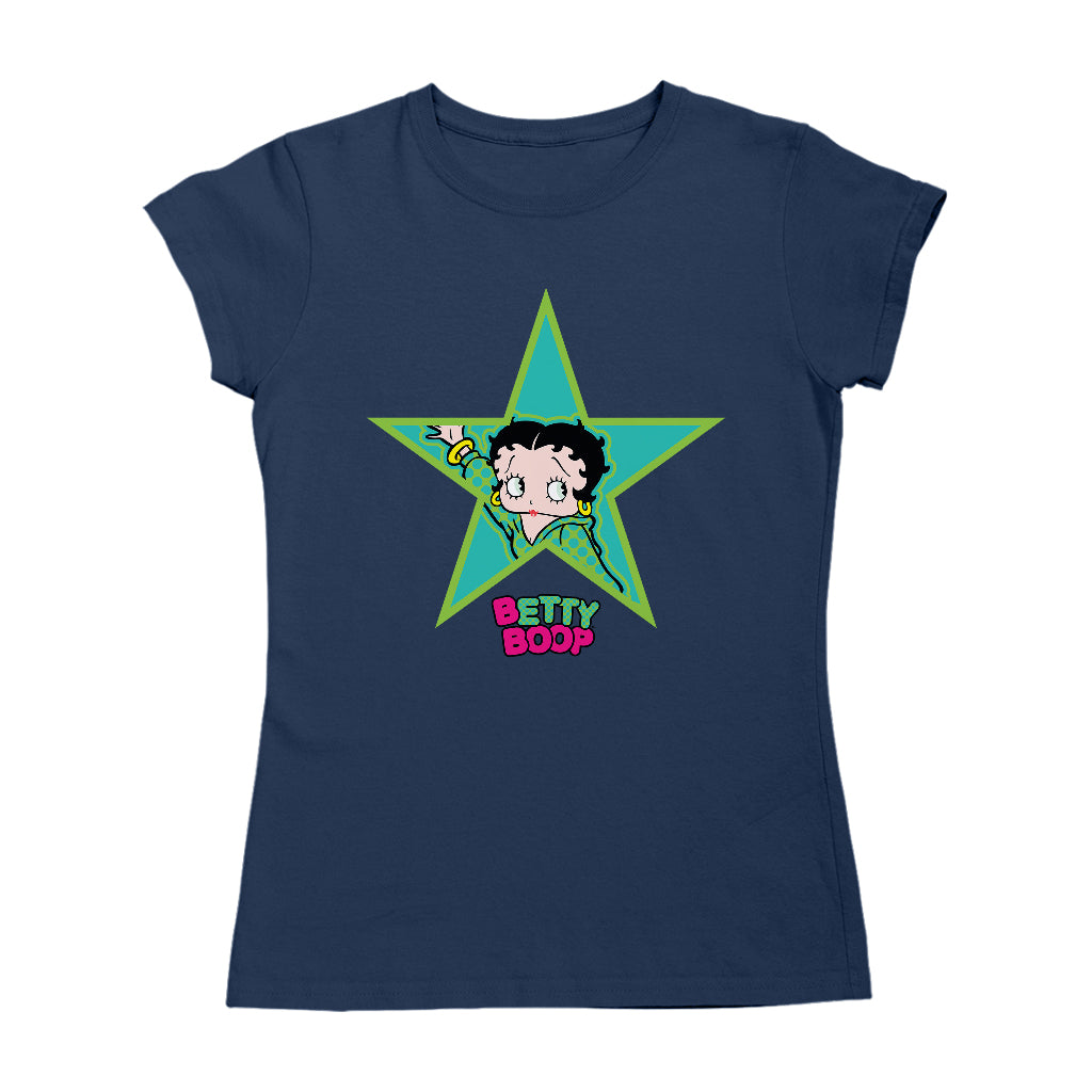 Betty Boop Big Green Star Women's T-Shirt