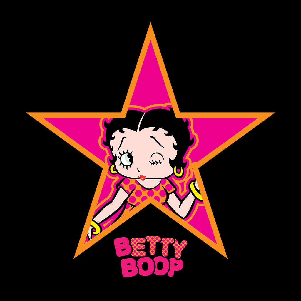 Betty Boop Pink And Orange Star Women's T-Shirt
