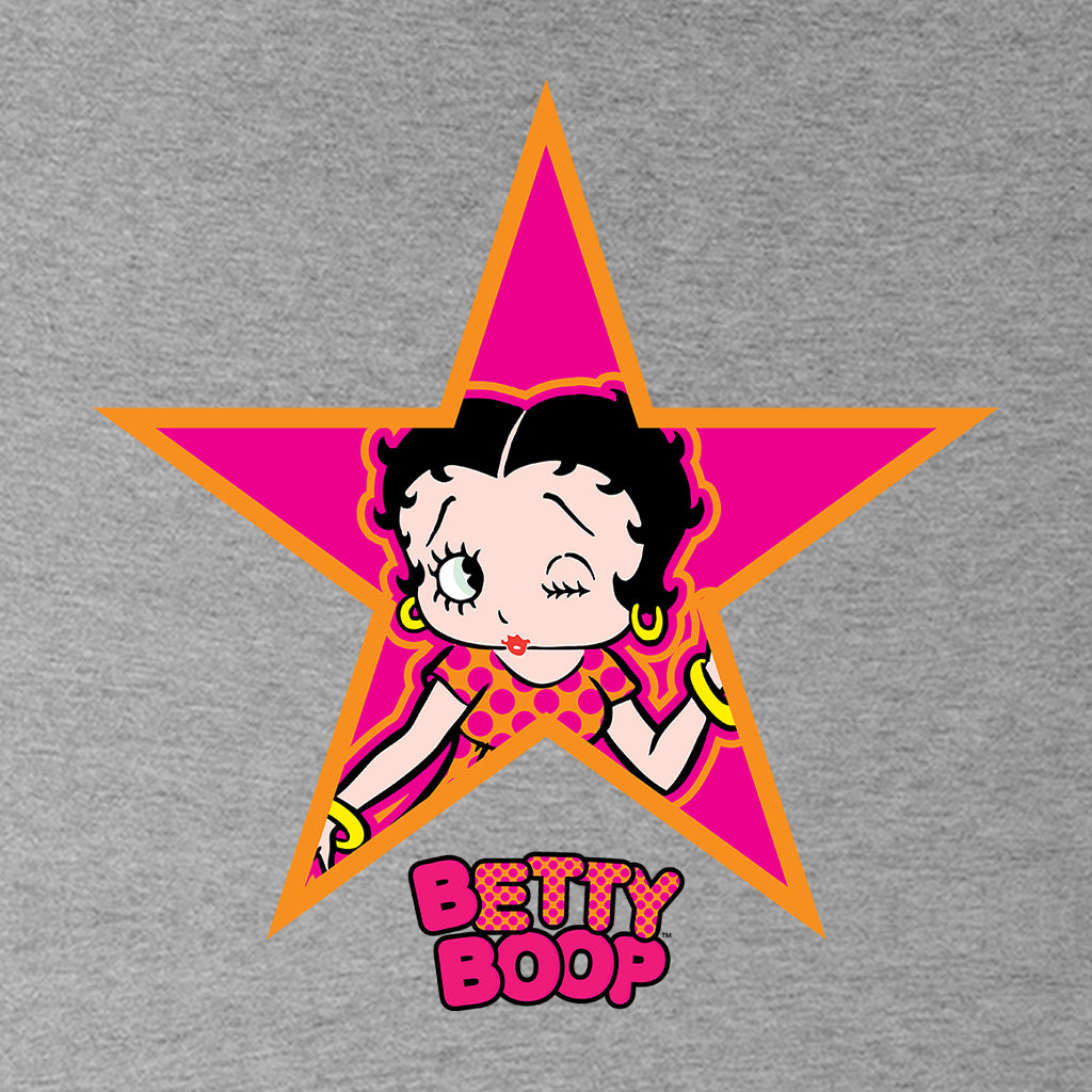 Betty Boop Pink And Orange Star Women's T-Shirt