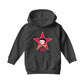 Betty Boop Pink And Orange Star Kids Hooded Sweatshirt
