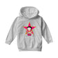 Betty Boop Pink And Orange Star Kids Hooded Sweatshirt