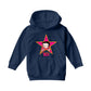 Betty Boop Pink And Orange Star Kids Hooded Sweatshirt