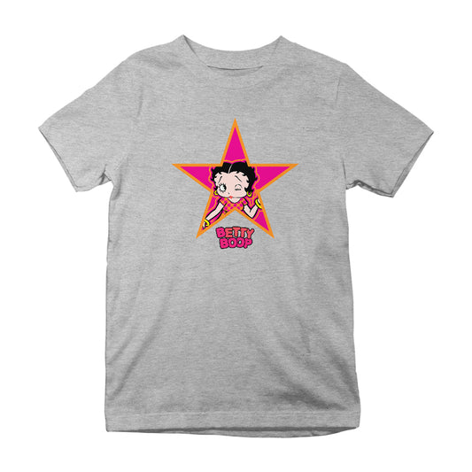 Betty Boop Pink And Orange Star Kids T-Shirt