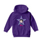 Betty Boop Purple And Blue Star Kids Hooded Sweatshirt