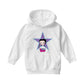 Betty Boop Purple And Blue Star Kids Hooded Sweatshirt