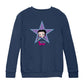 Betty Boop Purple And Blue Star Kids Sweatshirt