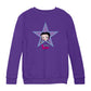 Betty Boop Purple And Blue Star Kids Sweatshirt