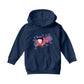 Betty Boop Purple Stars And Dots Kids Hooded Sweatshirt