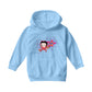 Betty Boop Purple Stars And Dots Kids Hooded Sweatshirt