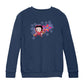 Betty Boop Purple Stars And Dots Kids Sweatshirt