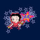 Betty Boop Purple Stars And Dots Men's T-Shirt