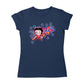 Betty Boop Purple Stars And Dots Women's T-Shirt