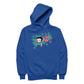 Betty Boop Green Stars With Dots Men's Hooded Sweatshirt