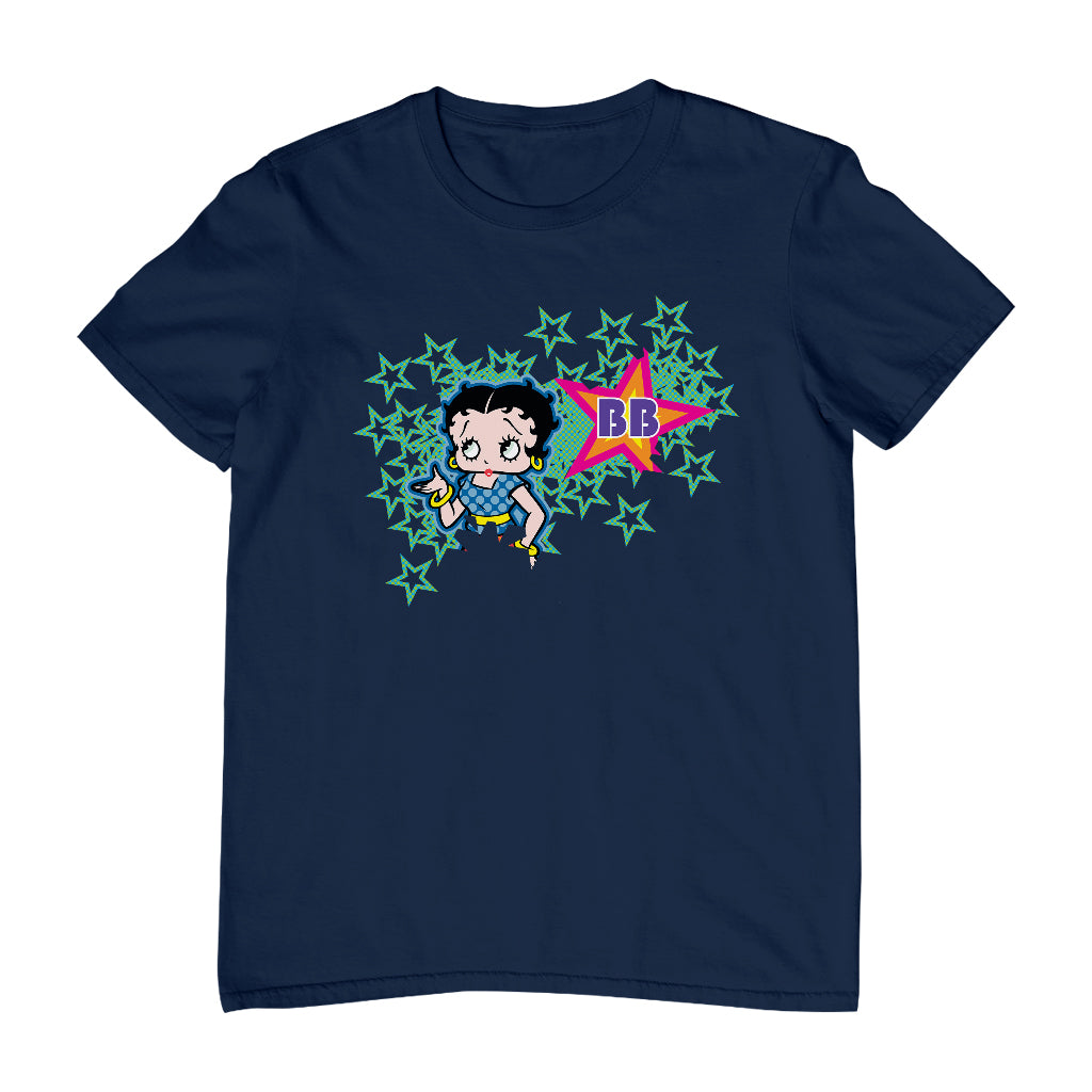 Betty Boop Green Stars With Dots Men's T-Shirt