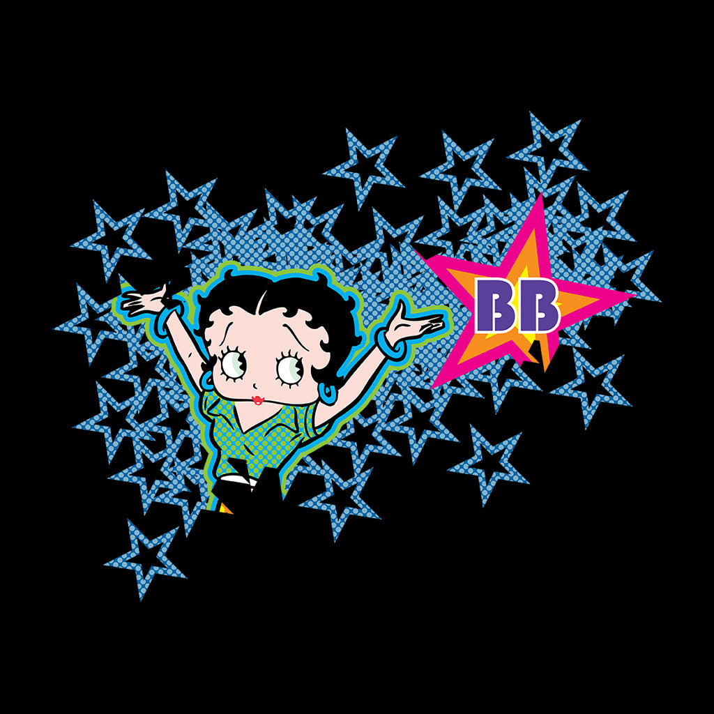 Betty Boop Dots And Blue Stars Men's T-Shirt