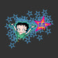 Betty Boop Dots And Blue Stars Men's T-Shirt