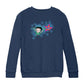 Betty Boop Dots And Blue Stars Kids Sweatshirt