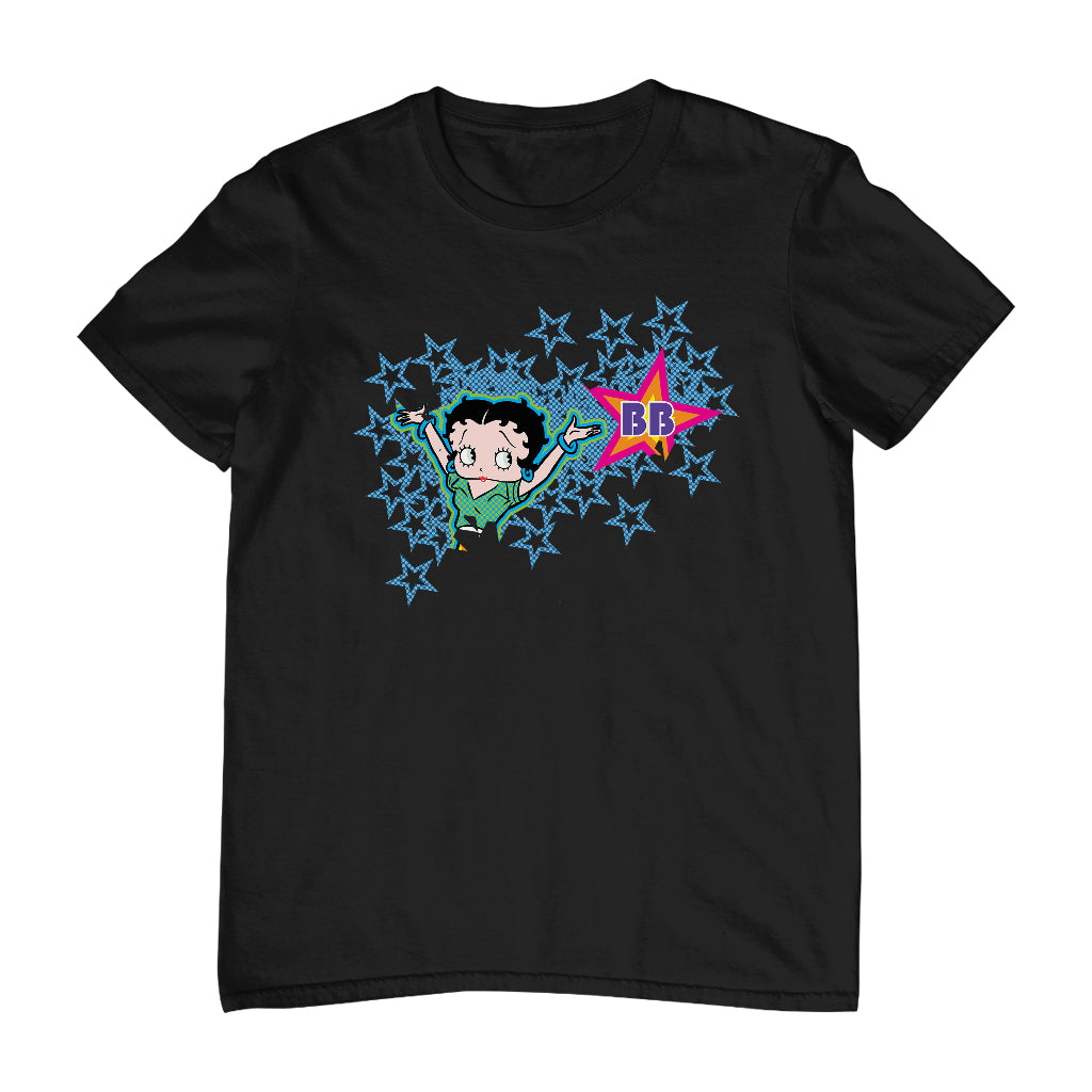 Betty Boop Dots And Blue Stars Men's T-Shirt