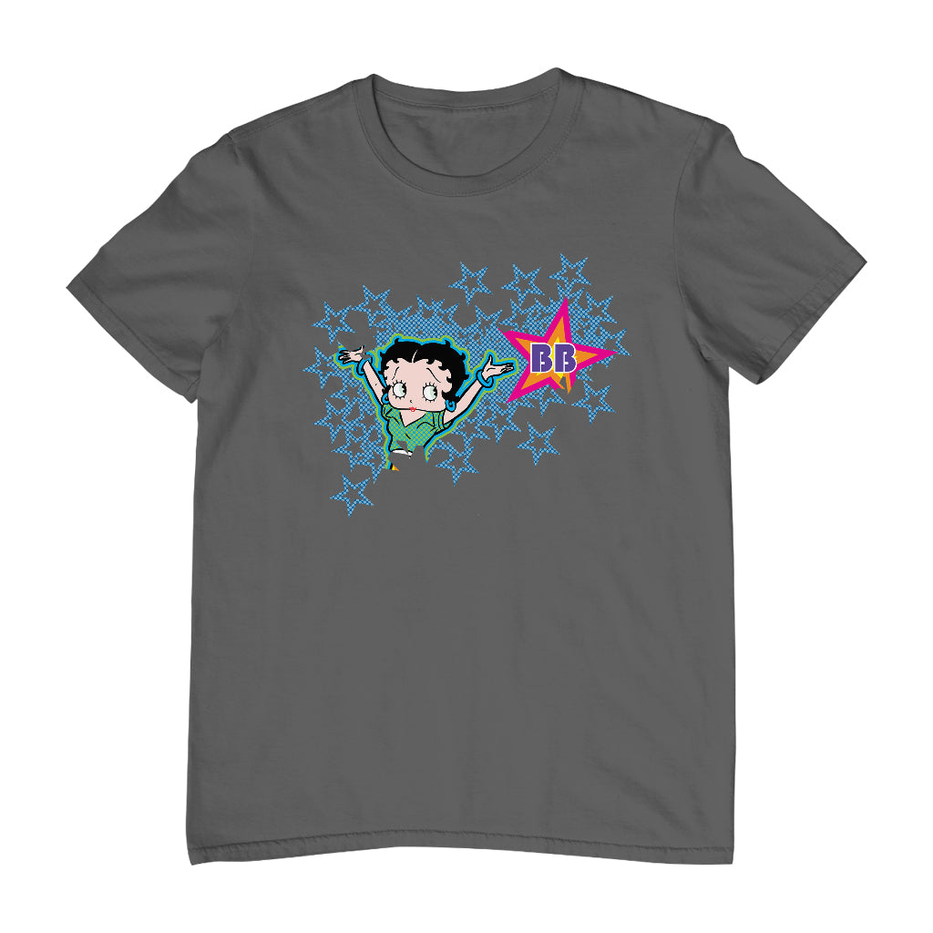 Betty Boop Dots And Blue Stars Men's T-Shirt