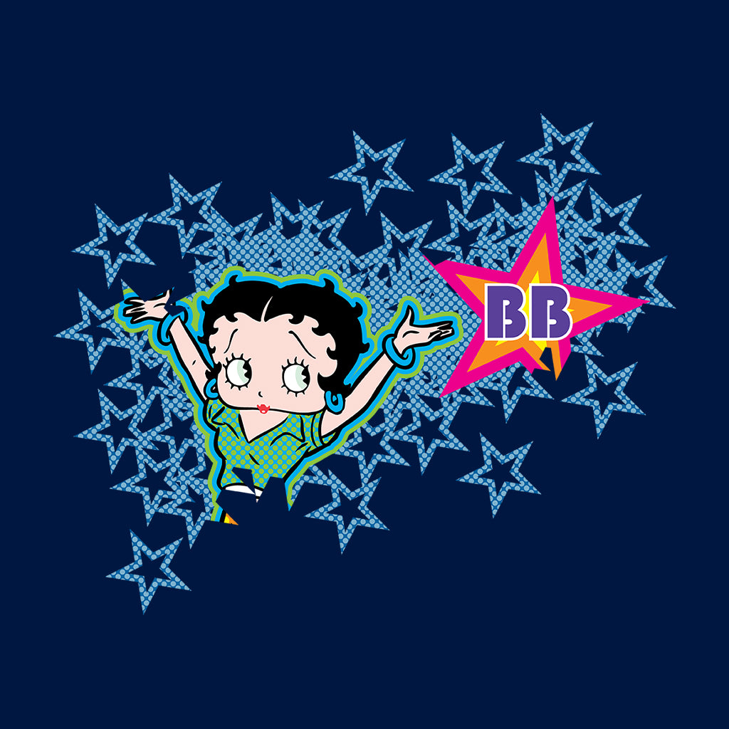 Betty Boop Dots And Blue Stars Men's T-Shirt