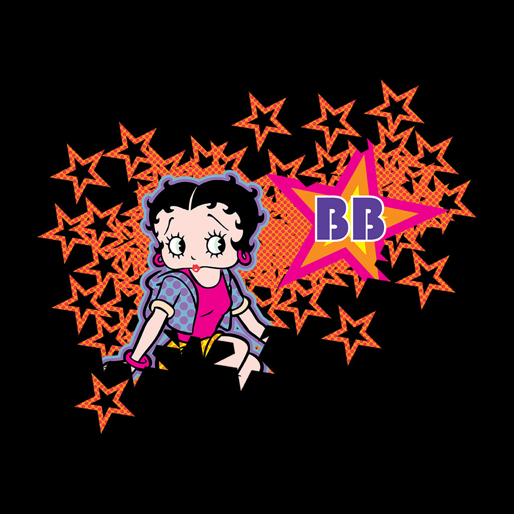 Betty Boop Dots And Orange Stars Men's T-Shirt