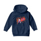 Betty Boop Dots And Orange Stars Kids Hooded Sweatshirt