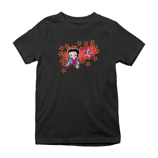 Betty Boop Dots And Orange Stars Kids T-Shirt