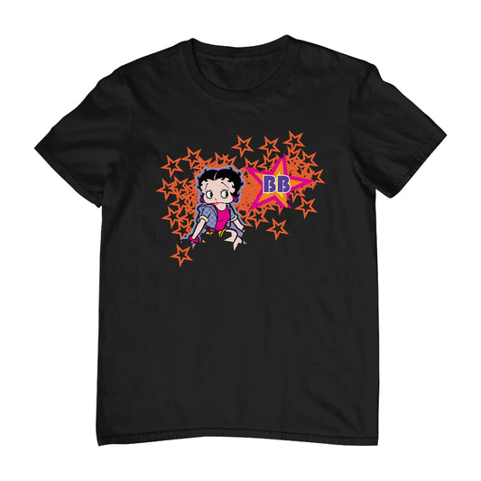 Betty Boop Dots And Orange Stars Men's T-Shirt