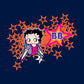 Betty Boop Dots And Orange Stars Kids Hooded Sweatshirt