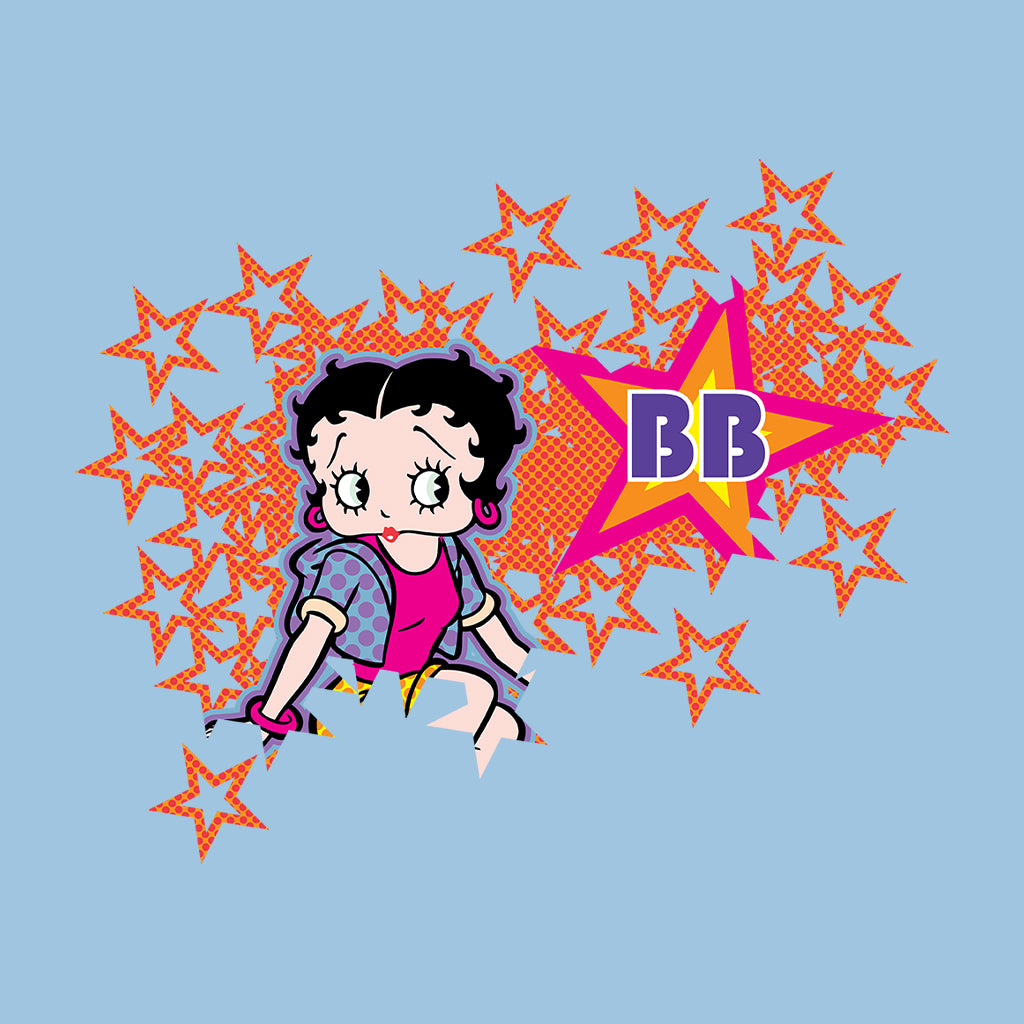Betty Boop Dots And Orange Stars Men's T-Shirt