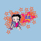 Betty Boop Dots And Orange Stars Kids Hooded Sweatshirt