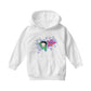 Betty Boop Green Top Purple Stars Kids Hooded Sweatshirt