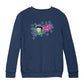 Betty Boop Green Top Purple Stars Kids Sweatshirt
