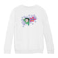 Betty Boop Green Top Purple Stars Kids Sweatshirt