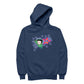 Betty Boop Green Top Purple Stars Men's Hooded Sweatshirt