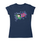 Betty Boop Green Top Purple Stars Women's T-Shirt