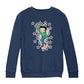 Betty Boop Pink Boots Light Pink Stars Kids Sweatshirt